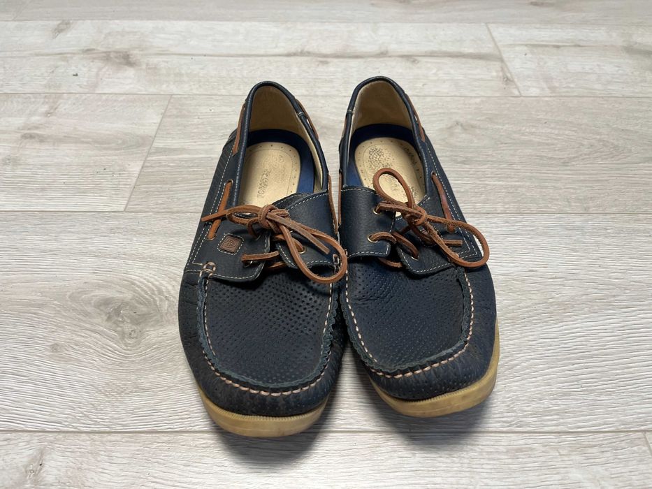 Чоловічі мокасини синього кольору