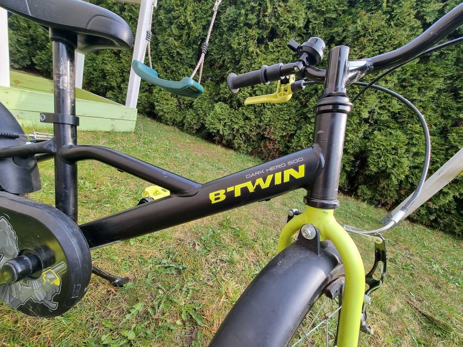 Rower dla chłopca btwin dark hero  16 cali