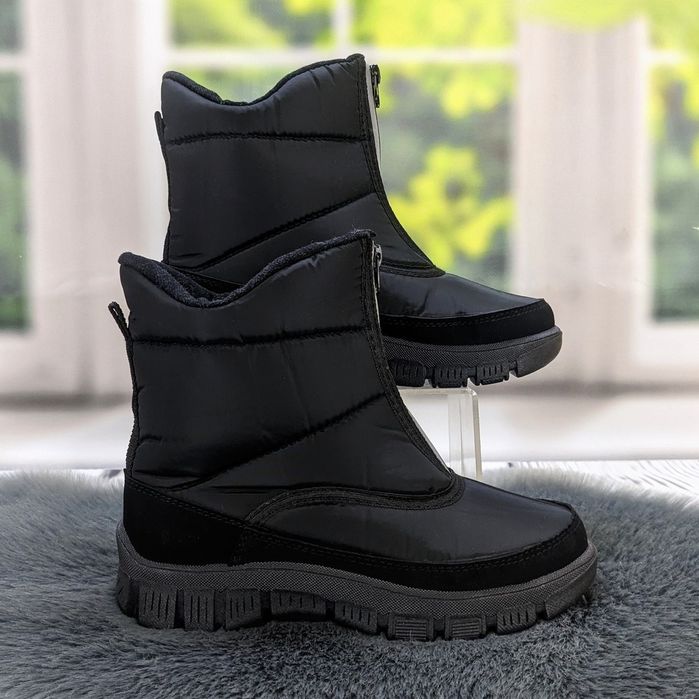 Дутики чорні зимові жіночі 36,40