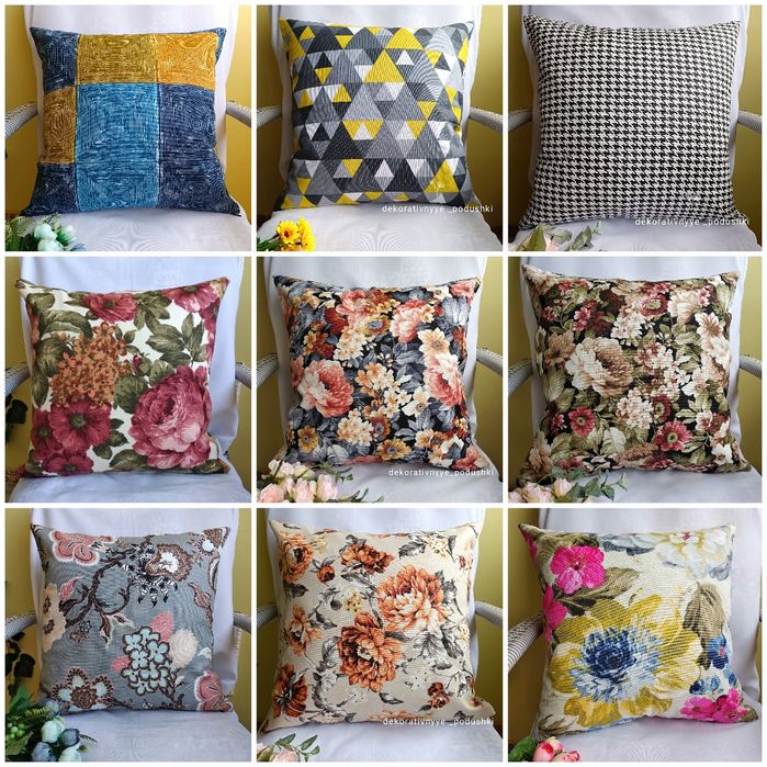 ДЕКОРАТИВНЫЕ НАВОЛОЧКИ 40*40 ,плотная ткань