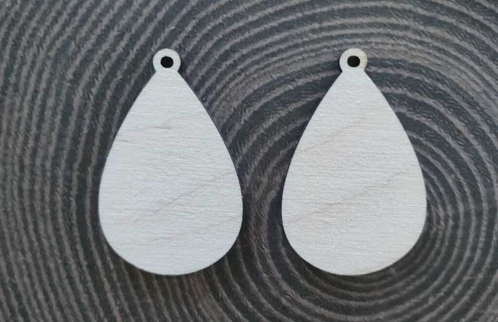 Kolczyki handmade baza decoupage hole12