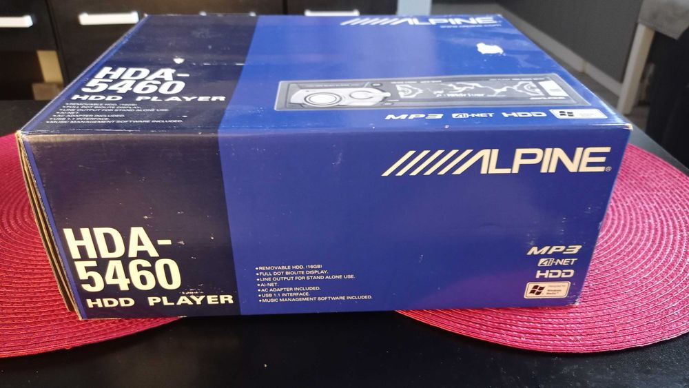 Alpine HDA-5460 odtwarzacz mp3 dysk twardy NOS (New Old Stock)