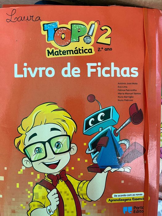 Livro de Fichas TOP 2 Matemática | Caderno de Exercícios Matemática em Bom Estado