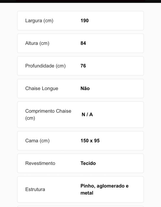 Sofa cama cinza rato