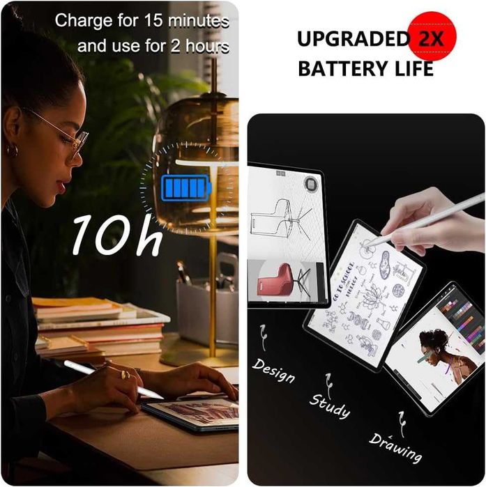 CAMPEXON rysik 2gen iPad Air 4/5 Mini 6 Pro 11/12.9 magnetyczny