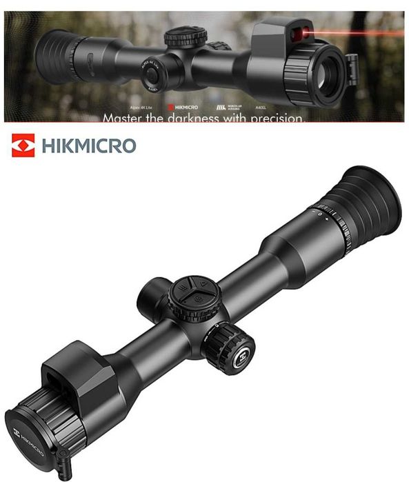 Mira Visão Noturna Hikmicro Alpex 4K Lite A40EL 40mm LRF 1000m