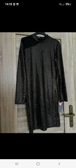 Sukienka sylwesterowa,święta, uroczystości  S/m  moda włoska