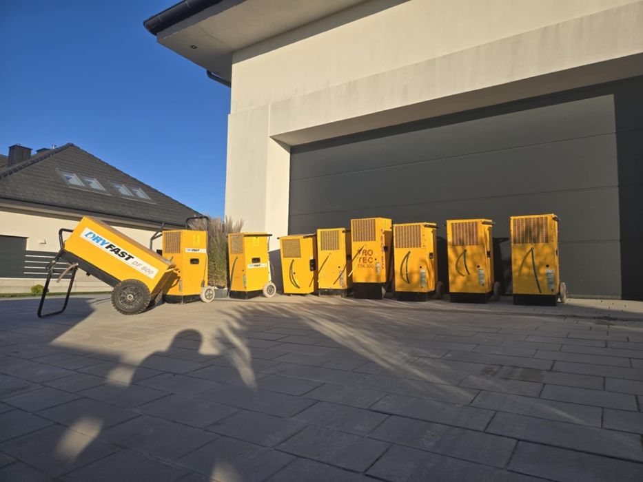 Wynajem przemysłowych osuszaczy DRYFAST cena od 35 zł za dobe