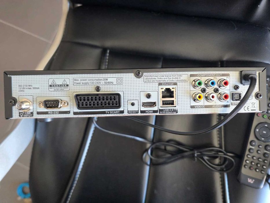 Box Satélite VU+ SOLO como nova com comando