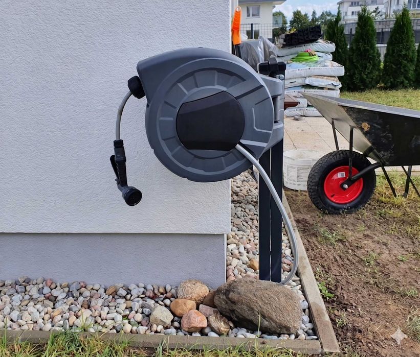 Nowy Zwijacz do Węża 20m Automatyczny bęben Ogrodowy na 3/4 i 1/2 Cala - FV