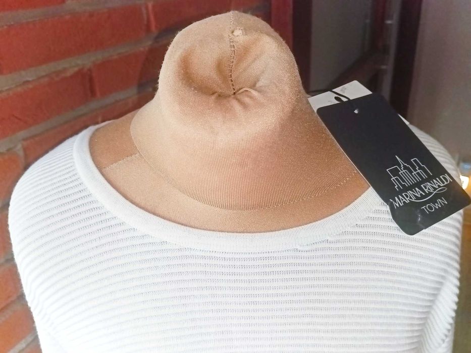 Max Mara biały sweter oversize 38 NOWY