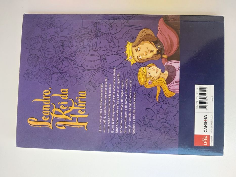 Livro Leandro Rei da Heliria- Editorial Caminho