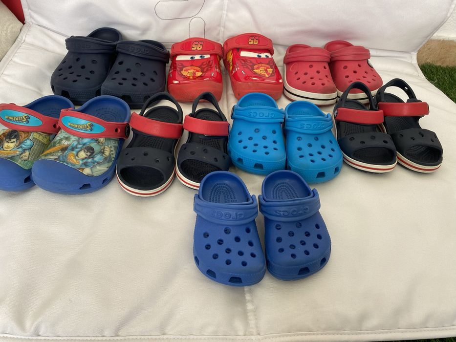 Crocs menino classico, sandalias, cars, super man