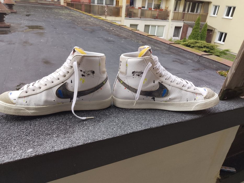Nike blazer mid  paint splaater r44