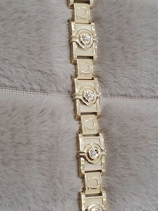 EKSKLUZYWNĄ BRANSOLETA Z 14 Karatowego ZŁOTA 585. Z Diamentamy !