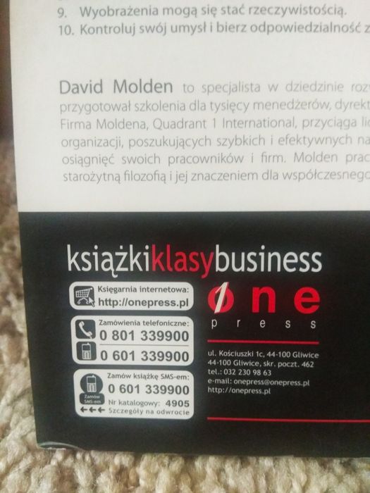 NLP Dla Menedżera, David Molden