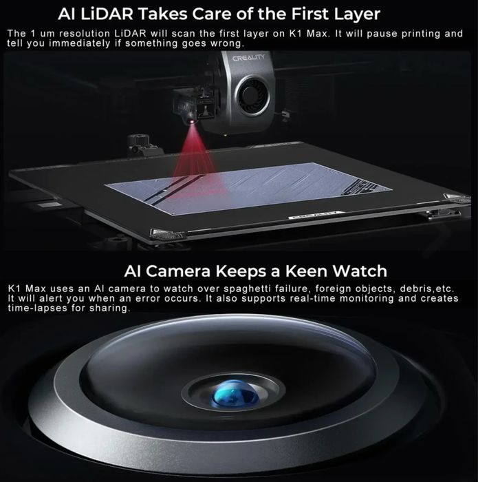 Creality K1 Max — швидкісний 3D-принтер з AI (НОВИЙ)