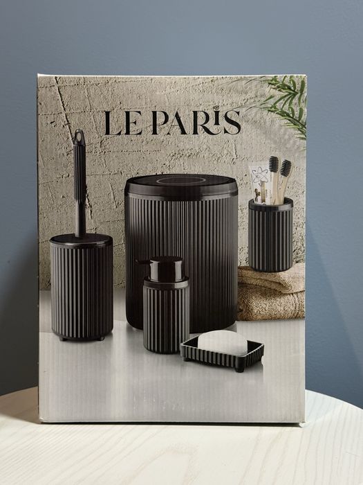 Набір аксесуарів для ванної кімнати LE PARIS PISA 5 предметів | Білий | Новий
