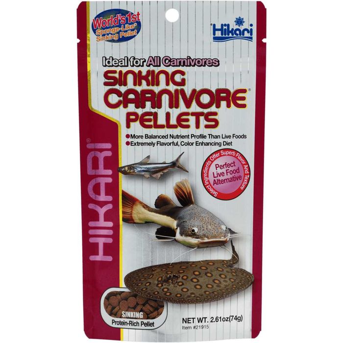 Ração para peixes Hikari Sinking Carnivore pellets 74g