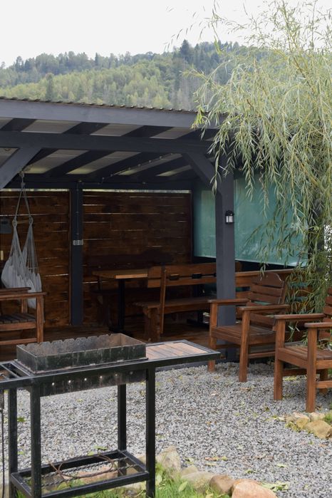 Оренда котедж з чаном в Карпатах у стилі А-фрейм