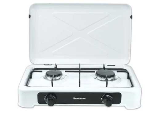 Kuchenka Gazowa Ravanson K02T, 3.71 kW, Biała 2 palniki