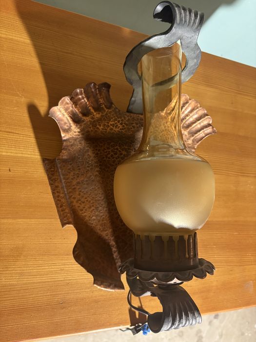 Stara lampa miedziana