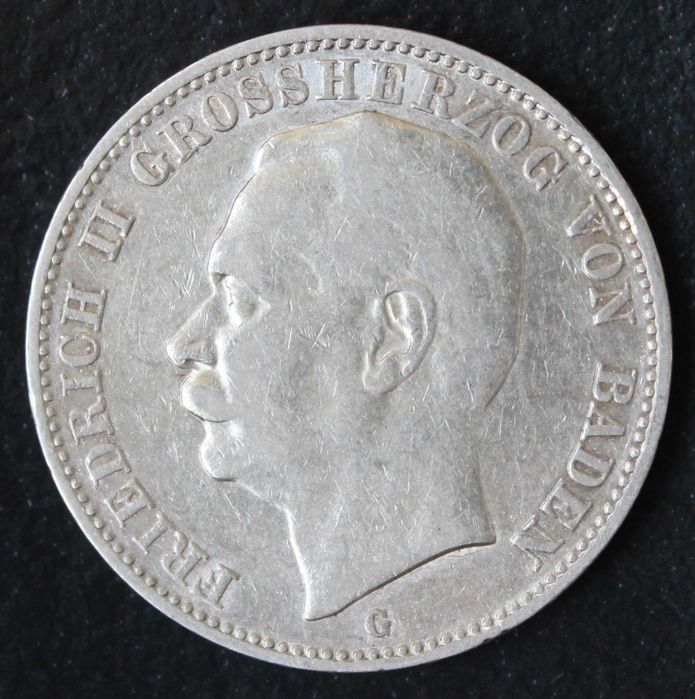 монета 2,3 марки 1903,1908,1909,1911 года