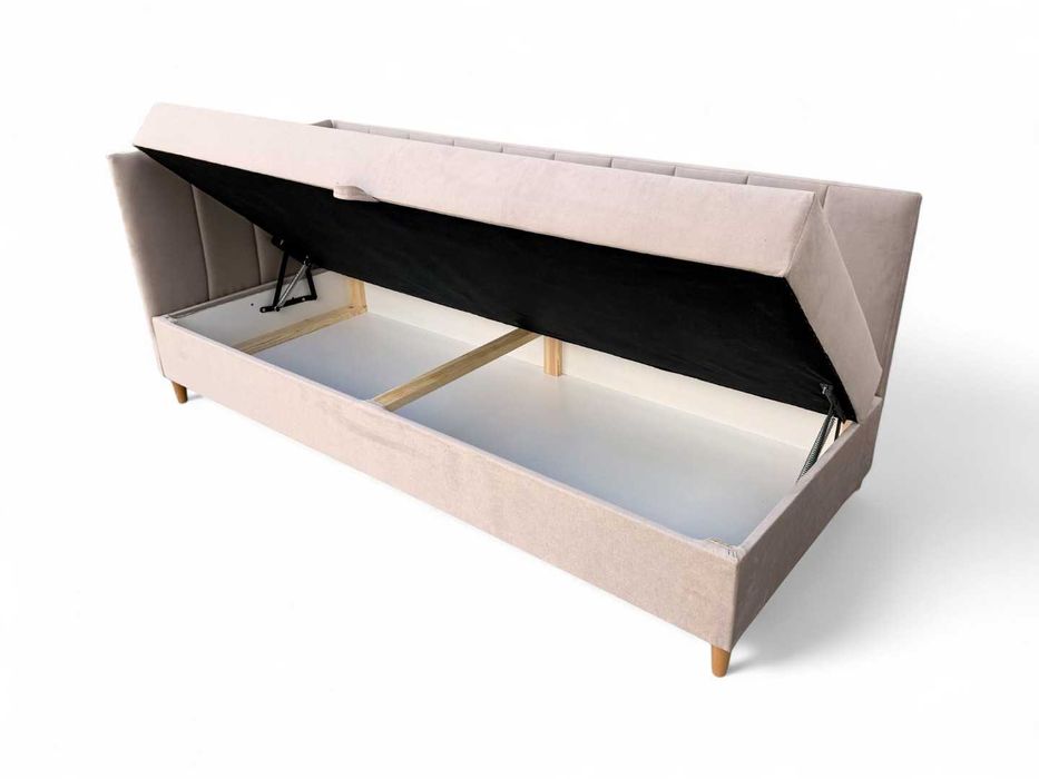 Tapczan Hugo. Kanapa, sofa, łóżko młodzieżowe. Sprężyny bonell materac