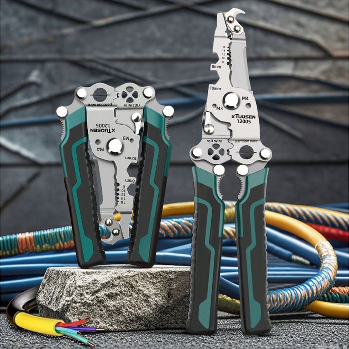 Multitool Składany 13w1 – Do Przewodów 6–18 mm | Stal Nierdzewna