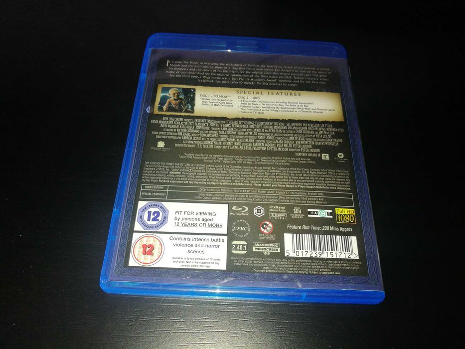 LORD OF THE RINGS-The Return Of The King BLU-RAY+DVD (legend Inglês)