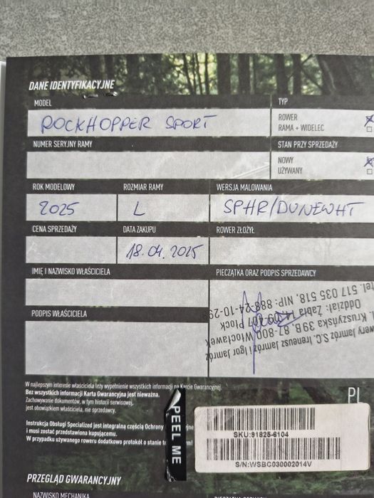Rower specialized jak nowy