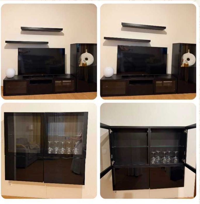 Móvel de TV + Vitrine/Armário de Parede