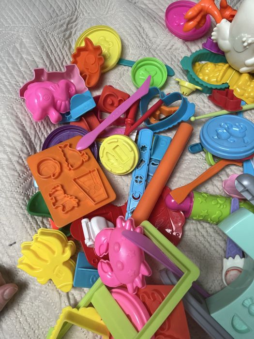 Zestaw do ciastoliny, kura, dentysta, foremki
