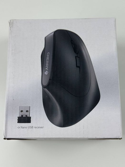 Bezprzewodowa mysz wertykalna Cherry MW 4500 Black