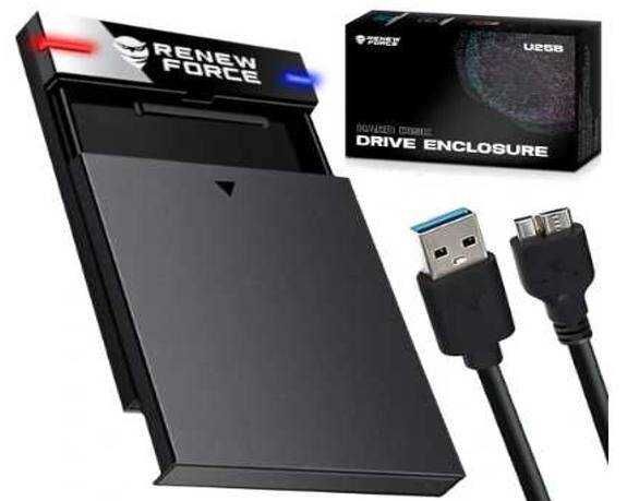 Kieszeń do dysków 2,5 cala czarna USB 3.0 06333