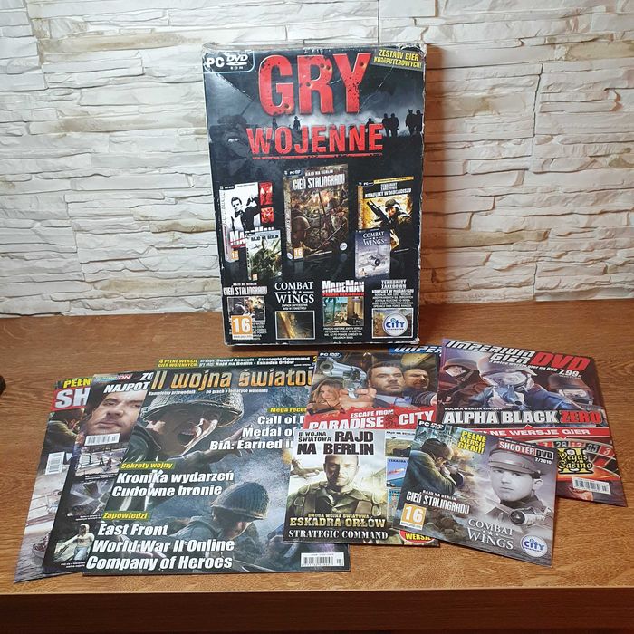 GRY WOJENNE - Zestaw Gier Komputerowych - polskie wydanie BIG BOX PL