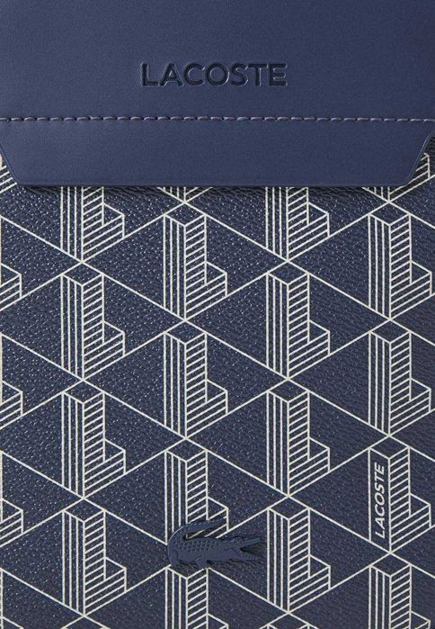 100% ОРИГИНАЛ Lacoste monogram classic blue мужская синяя сумка