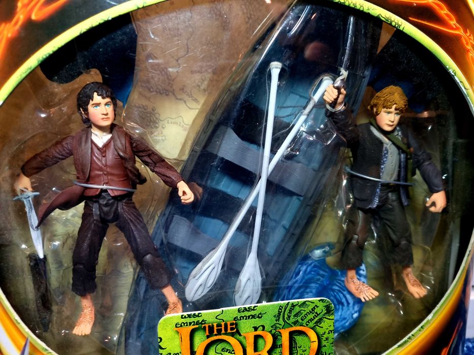 Władca Pierścieni Toy Biz Frodo and Samwise Gamgee with Elven Boat ...