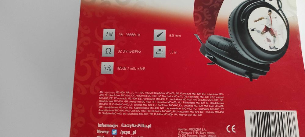 Słuchawki nauszne Modecom MC-400 Polska