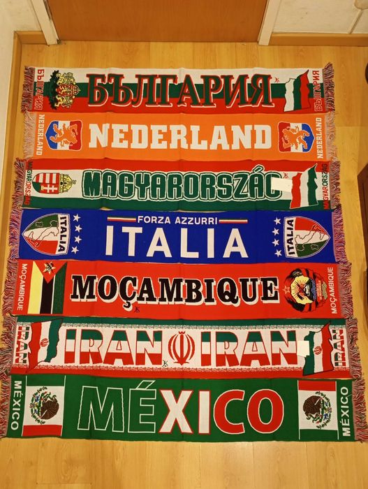 Cachecol de vários países novos, pede o teu!