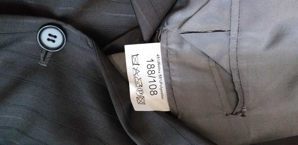 Męski garnitur,rozm.XL