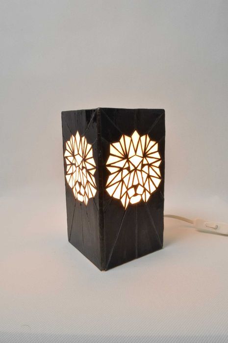 lampa witrażowa w stylu loft