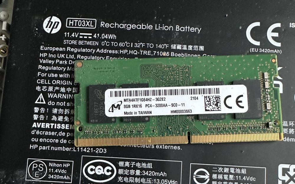 Pamięć RAM 8GB DDR4 SODIMM 3200 MHz