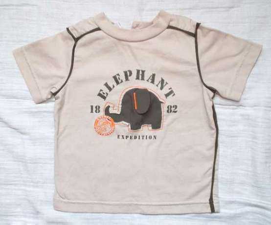 r. 80 T-shirty bawełniane dla chłopczyka