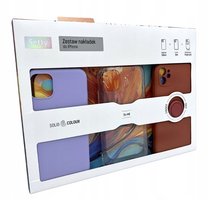 Etui plecki nakładki do telefonu iPhone 11 - zestaw 3 sztuk