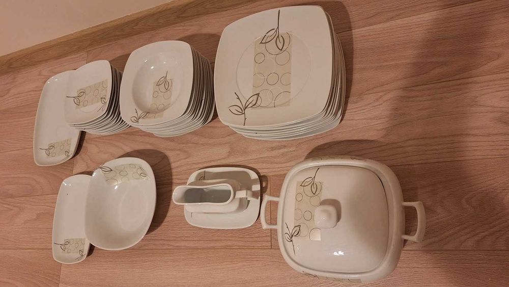 zastawa stołowa 12 osób, serwis obiadowy