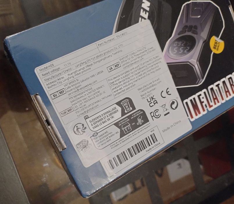 Compressor Portátil Inteligente • Novo e Selado!