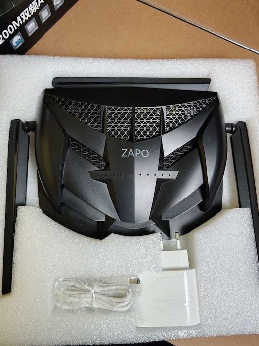 Router Gaming ZAPO Z-1200 AC Dual-Band 1200M – Novo na Caixa