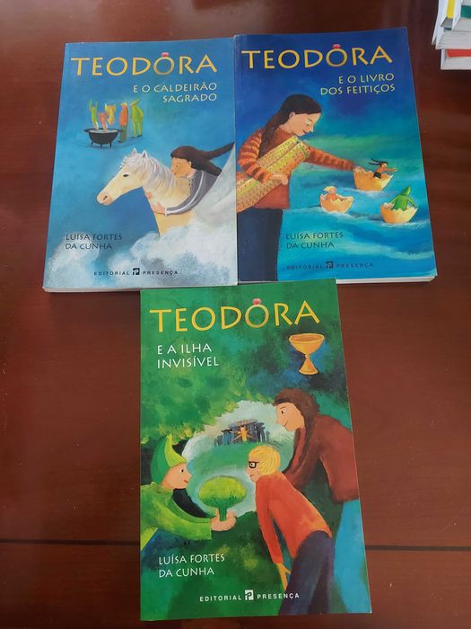 Livros da série Teodora de Luísa Fortes da Cunha