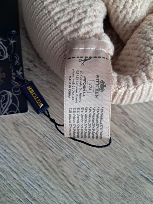 Czapka Wittchen jasny beż